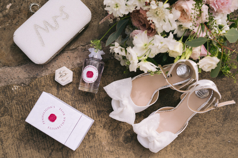 Outdoor ceremony pergoda in the grounds of Highfield hall in Northop North Wales