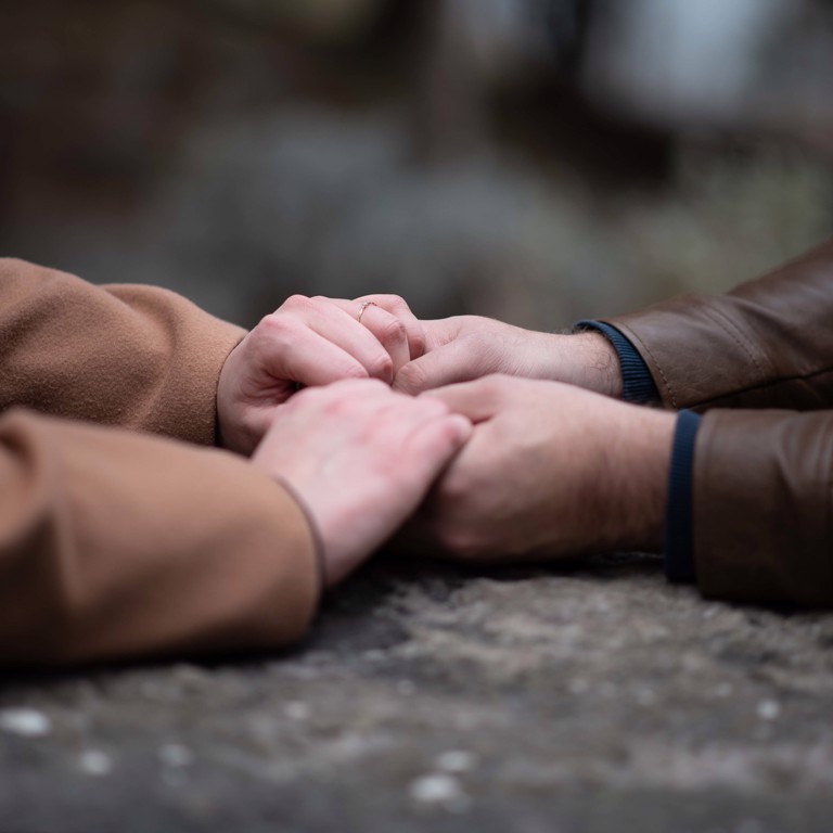 Photo of couples hands in Llandudno North Wales