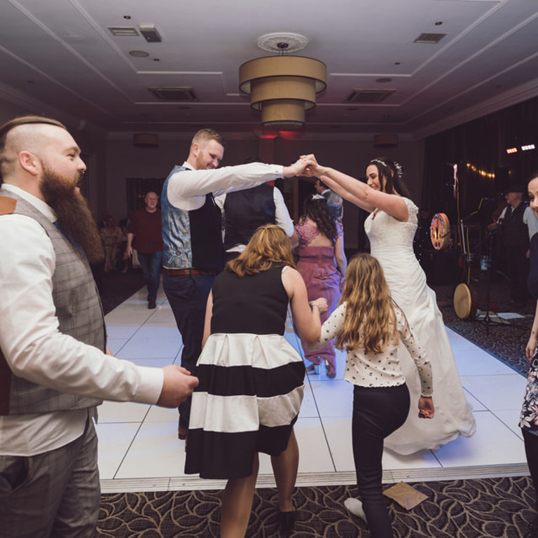 Dancing games at wedding, Lion Quays Oswestry