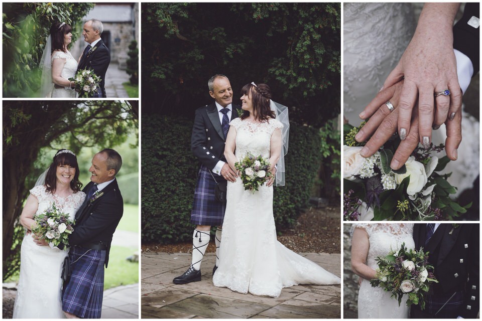 wedding photography collage of Bride & Groom at Faenol Fawr Country Hotel