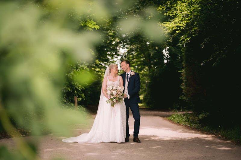 Collage of wedding set-up in the conservatory at Highfield hall in Northop North Wales wedding venue